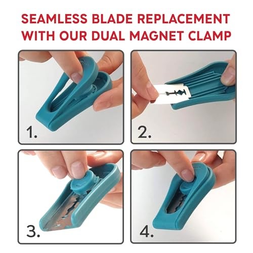 KneadAce Upgraded Extractable & Magnetic Bread Lame Dough Scoring Tool - Professional Sourdough scoring tool for Sourdough Bread baking & Bread Making Tools - Scoring Patterns booklet & 5 Razor Blades - Image 5