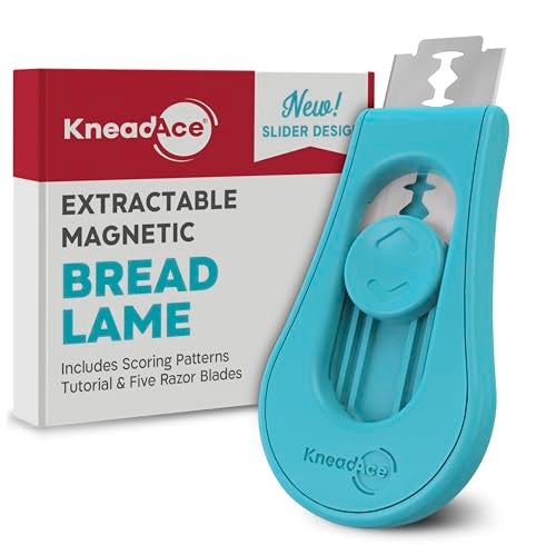 KneadAce Upgraded Extractable & Magnetic Bread Lame Dough Scoring Tool - Professional Sourdough scoring tool for Sourdough Bread baking & Bread Making Tools - Scoring Patterns booklet & 5 Razor Blades - Image 1