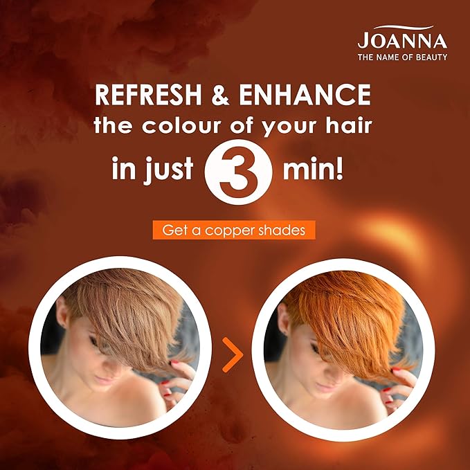 Joanna Ultra Color Colour Enhancing Conditioner Ginger And Copper Shades Of Natural And Dyed Hair Hair Care Hydrating Moisturising Ammonia Free Refresh The Colour In 3 Minutes 100 g - Image 3