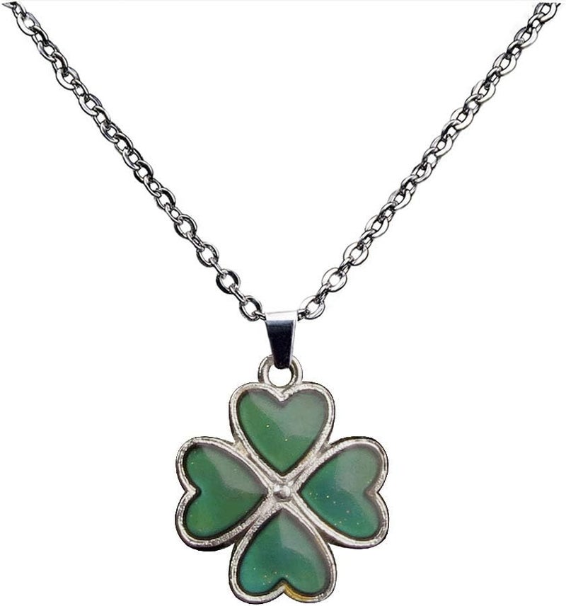 FM FM42 Temperature Sensing Color Changing Pendant Necklace with 19.29" Stainless Steel Rolo Chain - Image 5