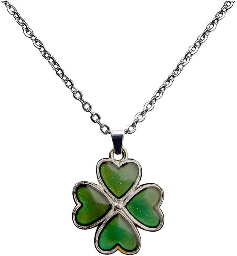 FM FM42 Temperature Sensing Color Changing Pendant Necklace with 19.29" Stainless Steel Rolo Chain - Image 3