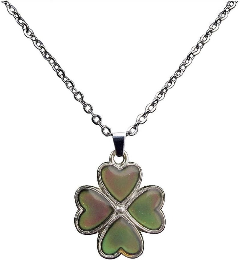 FM FM42 Temperature Sensing Color Changing Pendant Necklace with 19.29" Stainless Steel Rolo Chain - Image 4