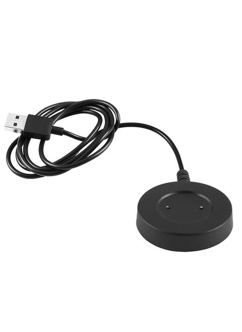 1M USB Charging Cable Charger Dock Power Adapter compatible with Huawei Gt /Gt2 / 2e /Honor Magic 2 Bracelet Smart Watch -Black