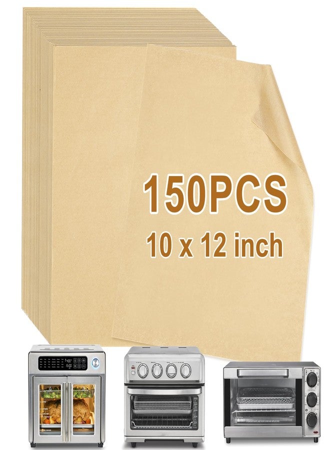 YQL 10x12 Inch 150PCS Disposable Air Fryer Liners, Unbleached Parchment Paper for Emeril Lagasse French Door 360 Air Fryer, Breville/Cuisinart/Hamilton Beach Toaster Oven Accessories - Image 1