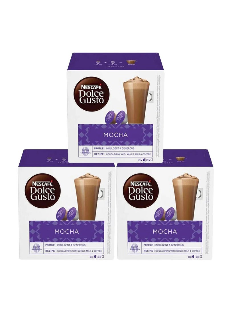 دولسي قوستو كبسولات قهوة نسكافيه دولتشي جوستو موكا، 3 × 16 مشروبًا - Image 1