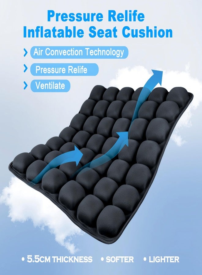 MTGKY Sondor Travel Cushion,Portable & Adjustable Airplane seat Cushion for Long Flights,Inflatable Cushion for Wheelchair, Travel,Driving - Image 3