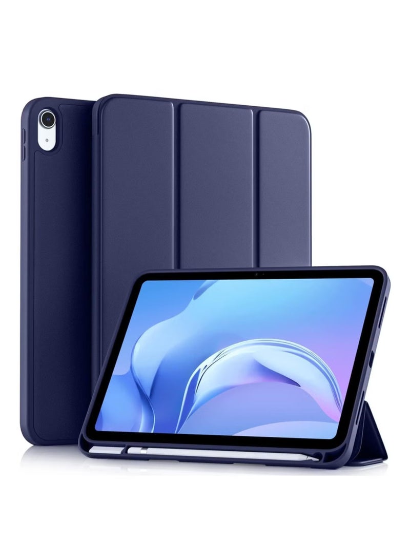 ELTRAZONE Slim & Durable Trifold Stand Case for iPad 10th Generation (10.9-Inch, 2022) – Lightweight Protective Cover with Pencil Holder, Auto Sleep/Wake, and Shockproof Soft TPU Back – Navy - Image 1