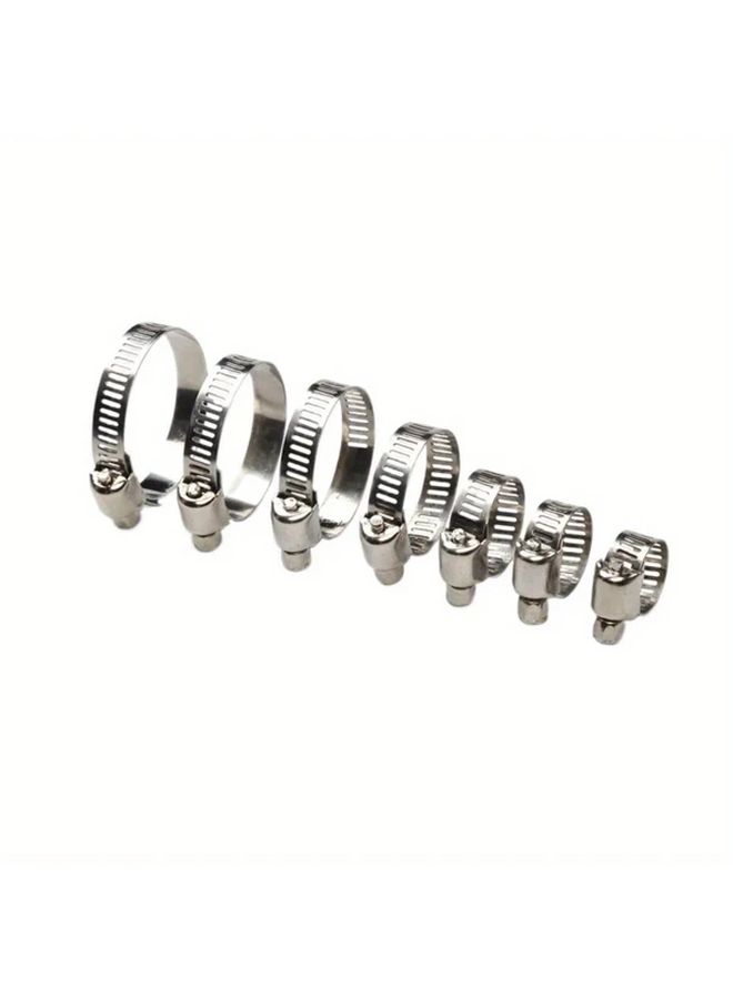 91pcs Stainless Steel Hose Clamp Assortment Kit With Z Wrench Silvery Color - Image 5