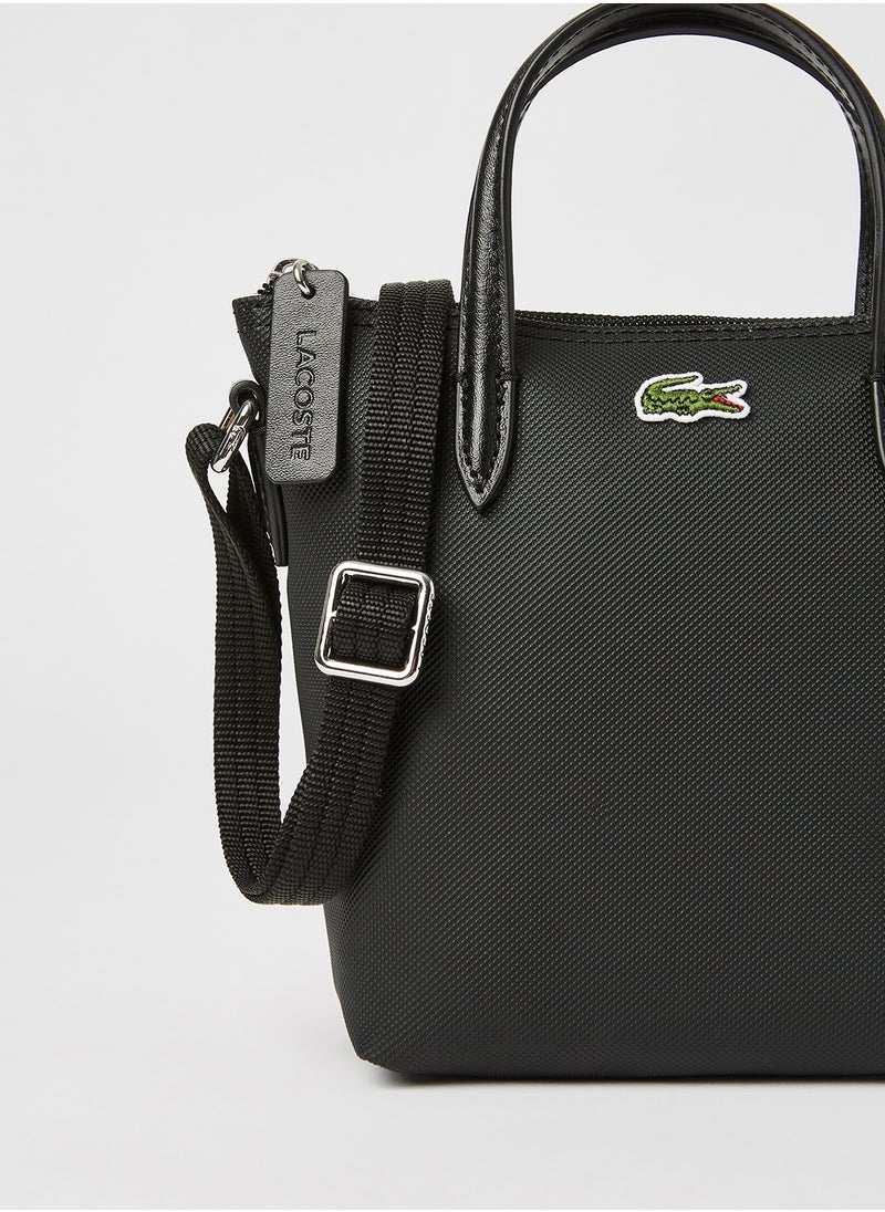 LACOSTE - L.12.12 Concept Top Zip Crossbody Bag - Image 1