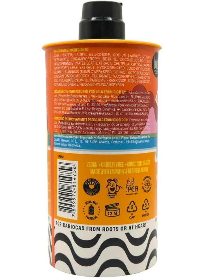 Lola from Rio شامبو إيلا إي كاريواكا المغذي لإصلاح الشعر مع شاي الماتيه وماء جوز الهند - ينظف ويرطب بلطف، يقوي ويصلح الشعر التالف (250 مل) - Image 3