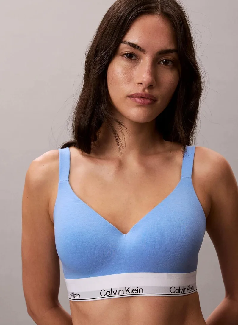 Calvin Klein Blue Descent Lift Bralette - Icon Cotton Modal for Women | Best Price UAE