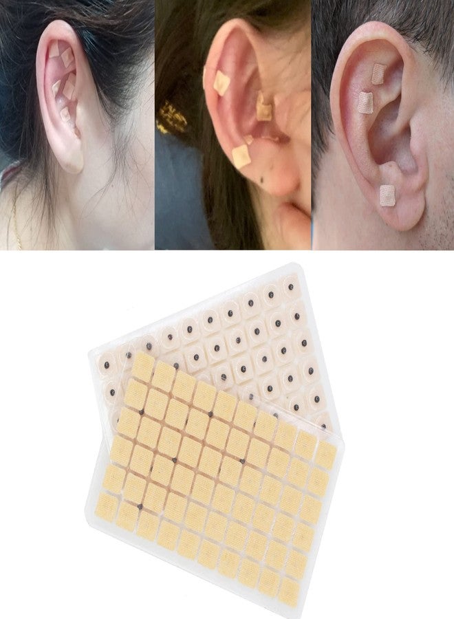Hedigon Ear Seeds Auricular Sticker kit,Acupuncture Kit Acupressure with Ears Seed 420 Pcs, Ear Chart, Tweezer - Image 2