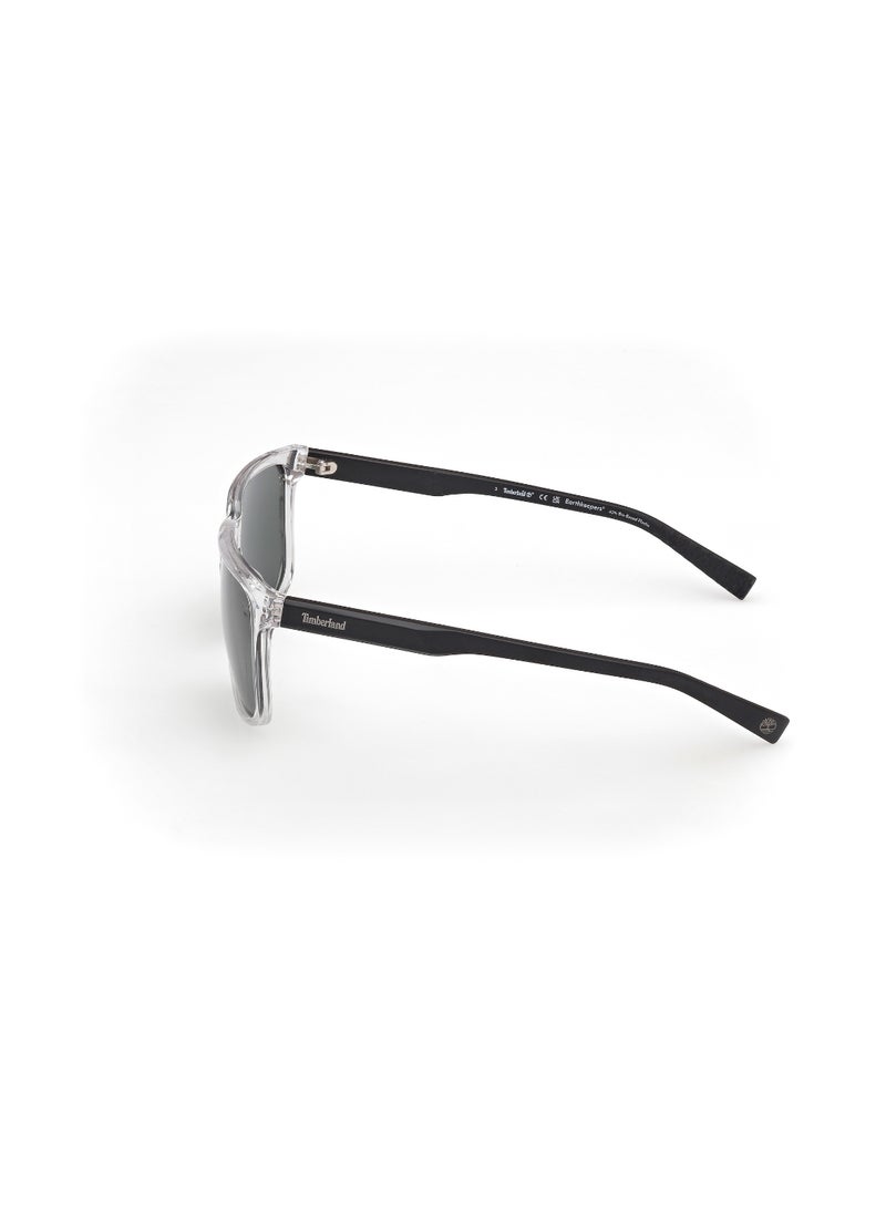 TIMBERLAND FULL RIM MALE SQUARE CLEAR INJECTED SUNGLASSES - Image 2