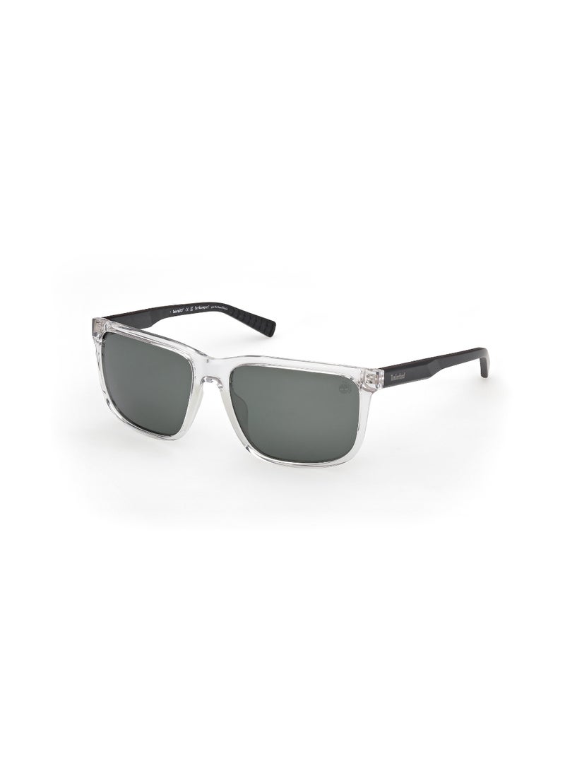 TIMBERLAND FULL RIM MALE SQUARE CLEAR INJECTED SUNGLASSES - Image 1