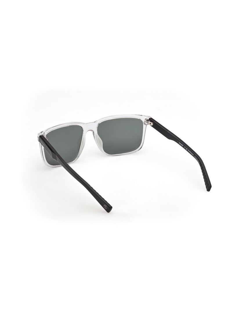 TIMBERLAND FULL RIM MALE SQUARE CLEAR INJECTED SUNGLASSES - Image 3
