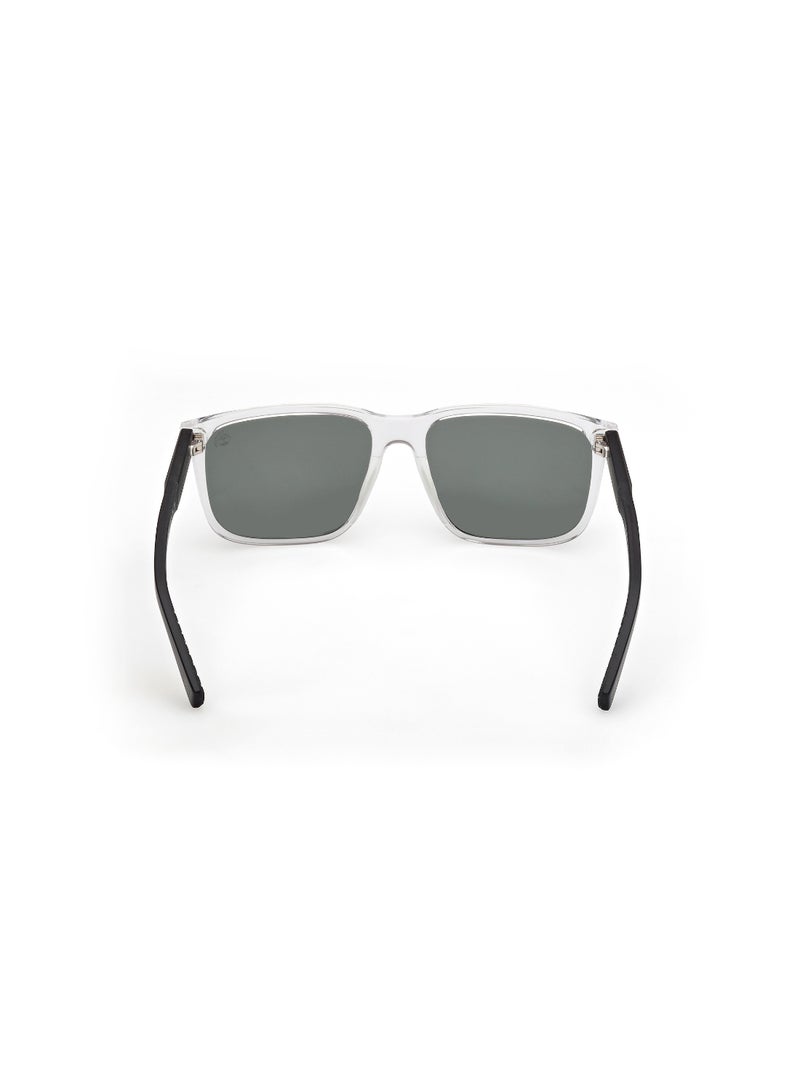 TIMBERLAND FULL RIM MALE SQUARE CLEAR INJECTED SUNGLASSES - Image 4