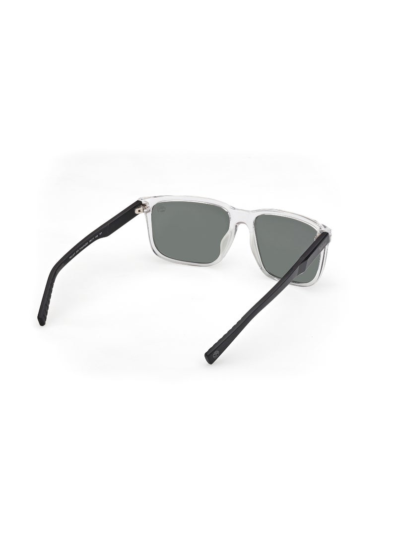 TIMBERLAND FULL RIM MALE SQUARE CLEAR INJECTED SUNGLASSES - Image 5
