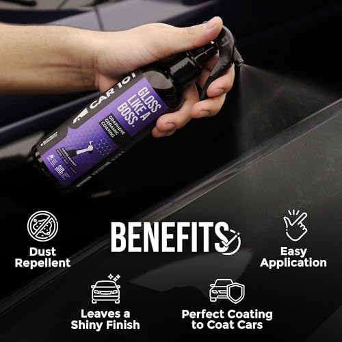 CAR101 Shine & Shield Combo | 300ml Graphene Coating & 250ml Tyre & Trim Restorer | Ceramic Coating, Hydrophobic Finish Spray | Multi-Purpose Protectant for Plastic, Vinyl, Rubber - Image 4