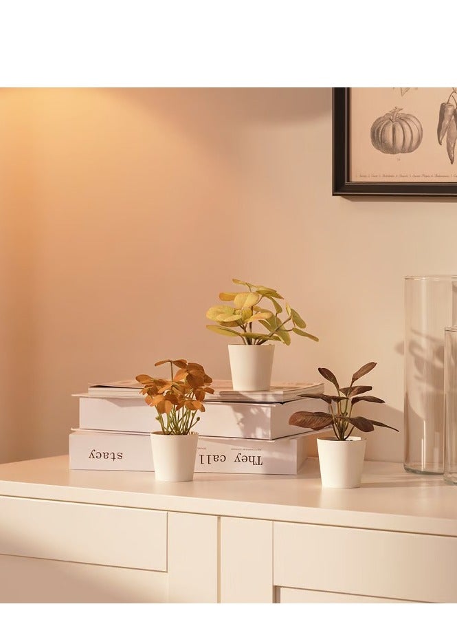 آيكيا فراكتا نباتات صناعية مع آنية، طقم من 3 قطع, داخلي/خارجي اوراق, 14×6 سم - Image 2
