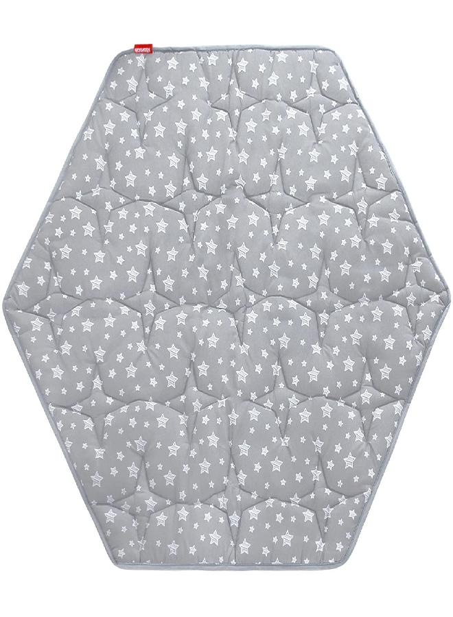 Moonsea Hexagon Baby Playmat Fits Regalo Portable Play Yard 48 Inch and hiccapop 53" PlayPod Playpen, 6 Panel Playpen Mattress Non Slip Kids Tent Mat Hexagon Pad Mat  - Image 4
