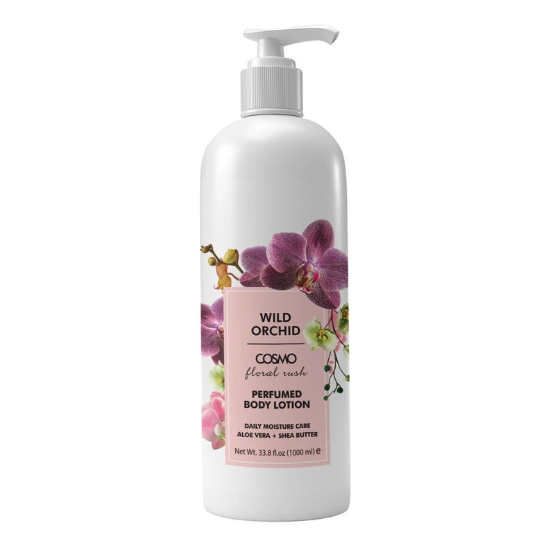 COSMO Wild Orchid Perfumed Body Lotion, Deeply Nourishing & Hydrating, Smooth & Radiantly, Long-Lasting Moisture Care, 1000ml - Daily Moisture Care, For Men and Women - Image 1