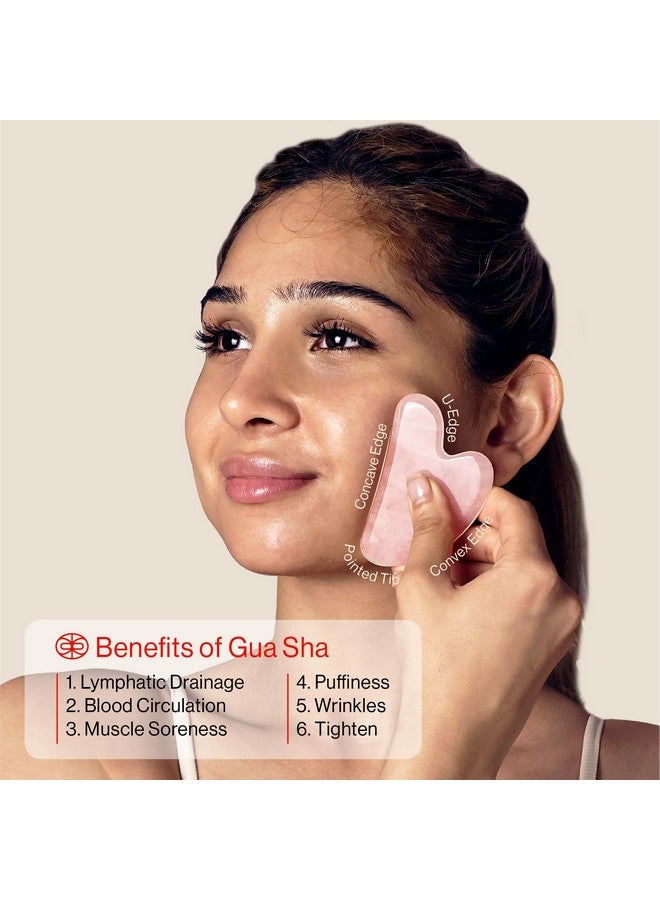 Rena Chris Facial Cupping Set & Gua Sha Facial Tool Silicone Cupping Set & Rose Quartz Gua Sha Stone Face Cupping Therapy Set For Natural Antiaging Cellulite Puffiness Lip Plumping Skin Care - Image 5