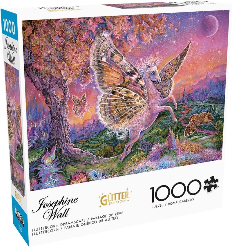 Buffalo Games - Josephine Wall - Fluttercorn Dreamscape - 1000 Piece Jigsaw Puzzle for Adults -Challenging Puzzle Perfect for Game Nights - Finished Size is 26.75 x 19.75 - Image 1
