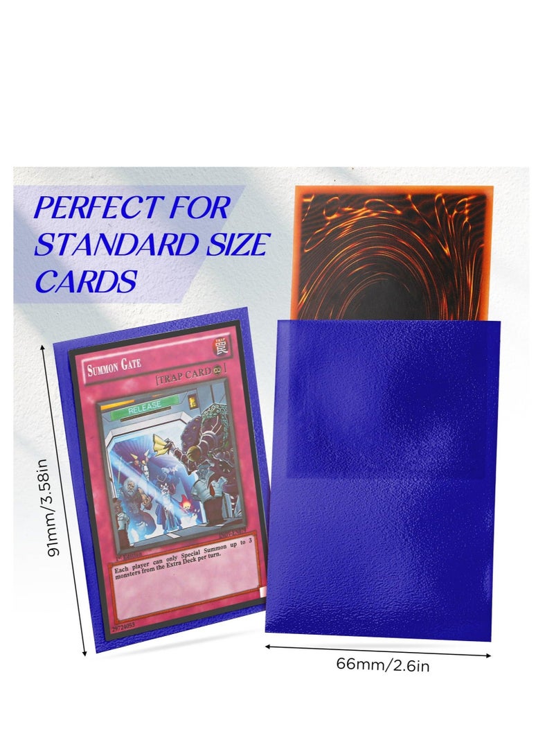 كابتن تيك 300 Counts Card Sleeves for Trading Cards Soft, Baseball Penny Card Protectors, Penny Trading Card Sleeves, Plastic Card Protector for Baseball, MTG, Football, Sports Cards (Blue) - Image 2