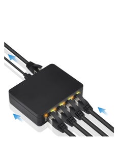 XICEN RJ45 Ethernet Splitter 1000mbps, Ethernet Splitter High Speed, Gigabit RJ45 Network Splitter Adapter with USB Power Cable for Cat5, Cat6, Cat7 [4 Devices Simultaneous Networking], RJ45 1 to 4  - Image 1