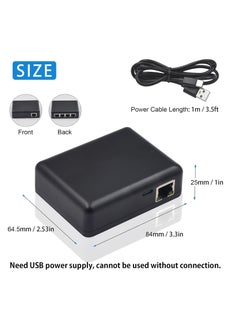 XICEN RJ45 Ethernet Splitter 1000mbps, Ethernet Splitter High Speed, Gigabit RJ45 Network Splitter Adapter with USB Power Cable for Cat5, Cat6, Cat7 [4 Devices Simultaneous Networking], RJ45 1 to 4  - Image 4