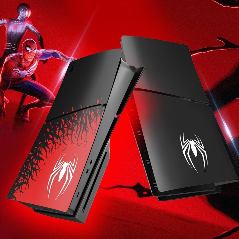 Faceplate for Disc Edition] - Superhero Spider - Man 2 Plates for PS5 Console Cover Plates, Premium ABS Faceplate Shell Covers for Playstation 5 Slim Disc Edition - Image 4