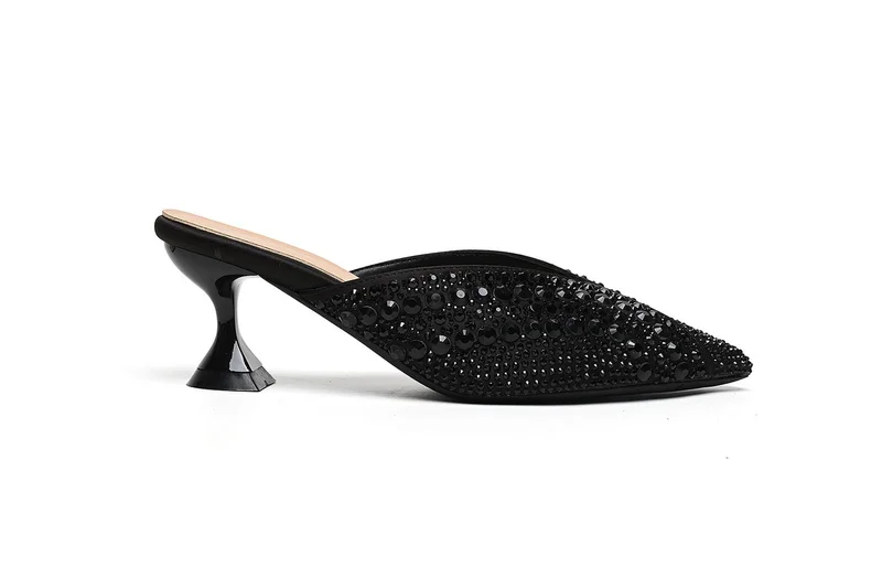 Cuple Embellished mid-heeled mule