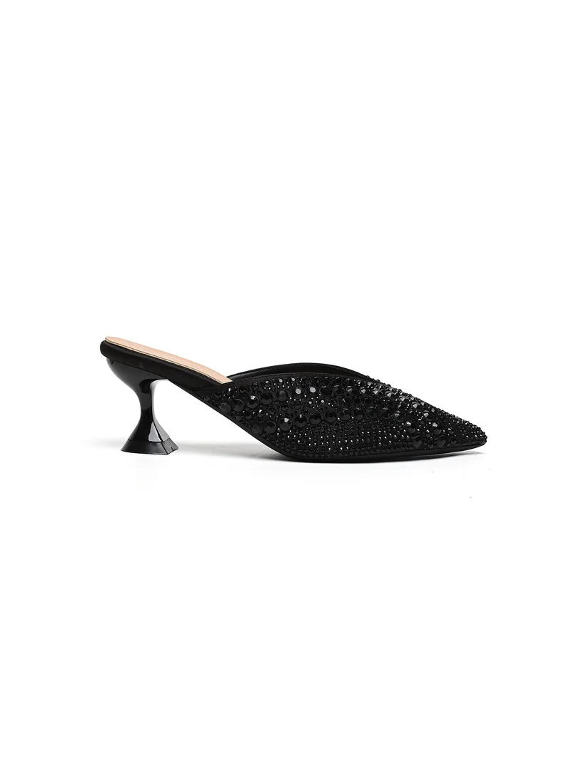 كيوبل Embellished mid-heeled mule