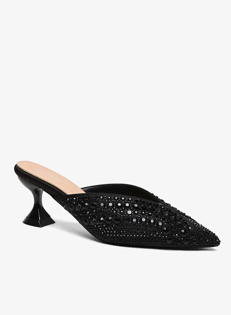 كابلي مول بكعب متوسط ومزين بأناقة