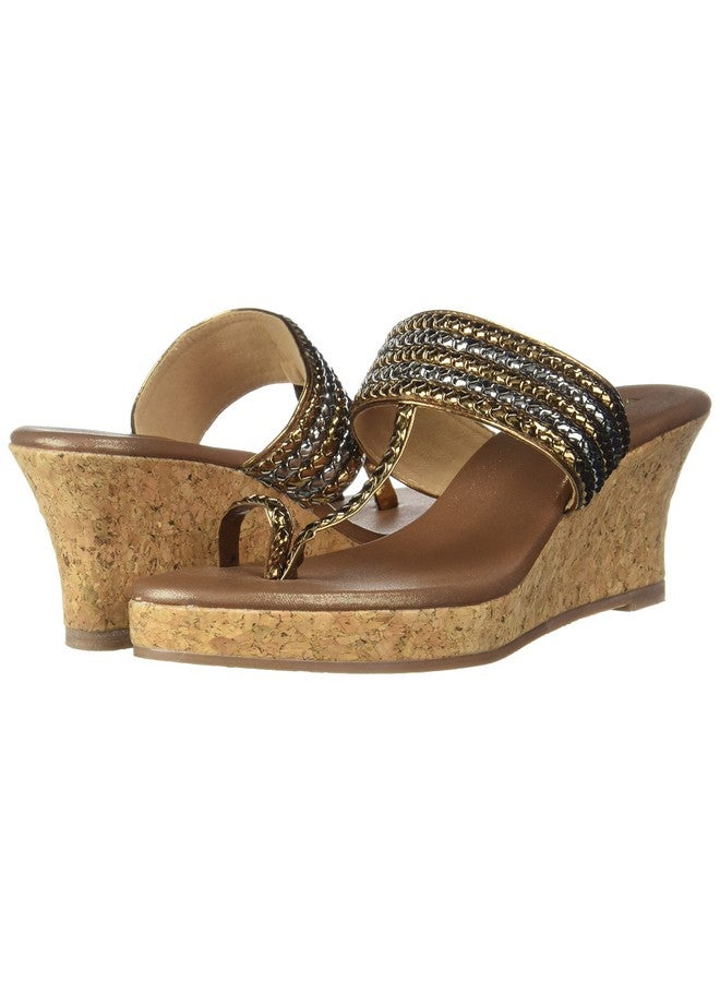 موتشي شبشب موتشي نسائي بكعب مفتوح من الخلف، ذهبي عتيق، مقاس 6 المملكة المتحدة (39 الاتحاد الأوروبي) - Image 2