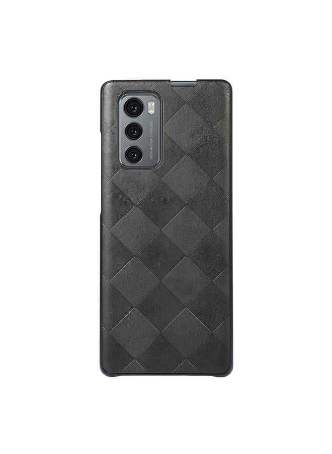 S-TOP Case For LG Wing 5G Weave Plaid PU Phone Case - Image 3