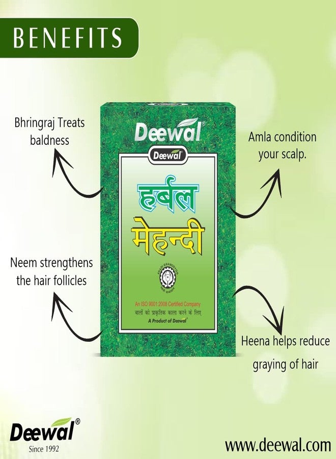 Deewal Herbal Mehndi | Natural Henna Powder for Black Hair Color and Hair Growth | For Men and Women | 100% Natural & Organic | Chemical-Free Hair Dye - Image 3