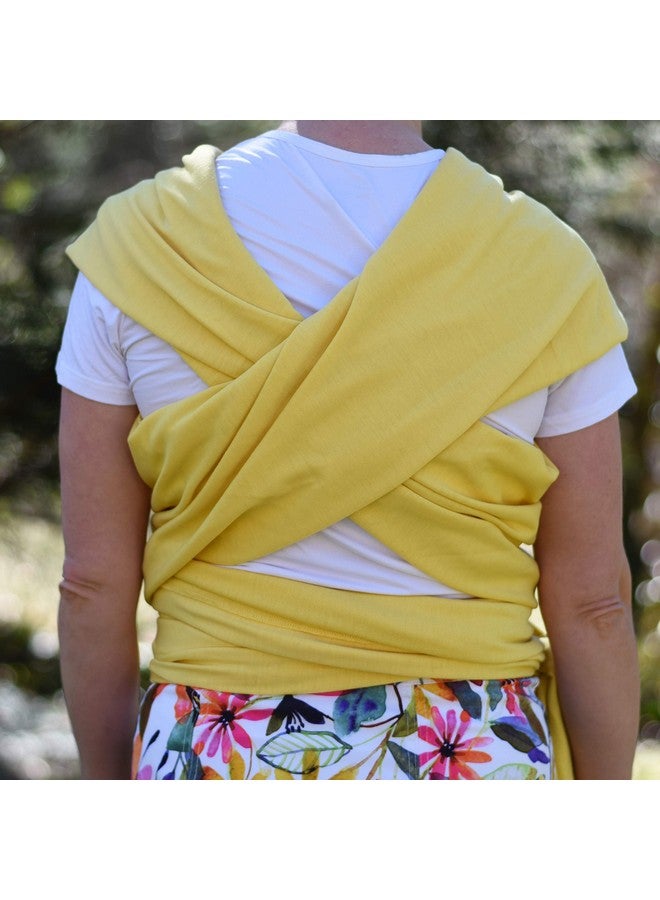 Simply Essential Solutions Baby Wrap Carrier Soft, Stretchy, Cotton Baby Wrap, Baby Sling, Nursing Cover Up for use with Newborn-Toddler: Evenly distributes Weight for More Comfortable Carrying (Yellow) - Image 5