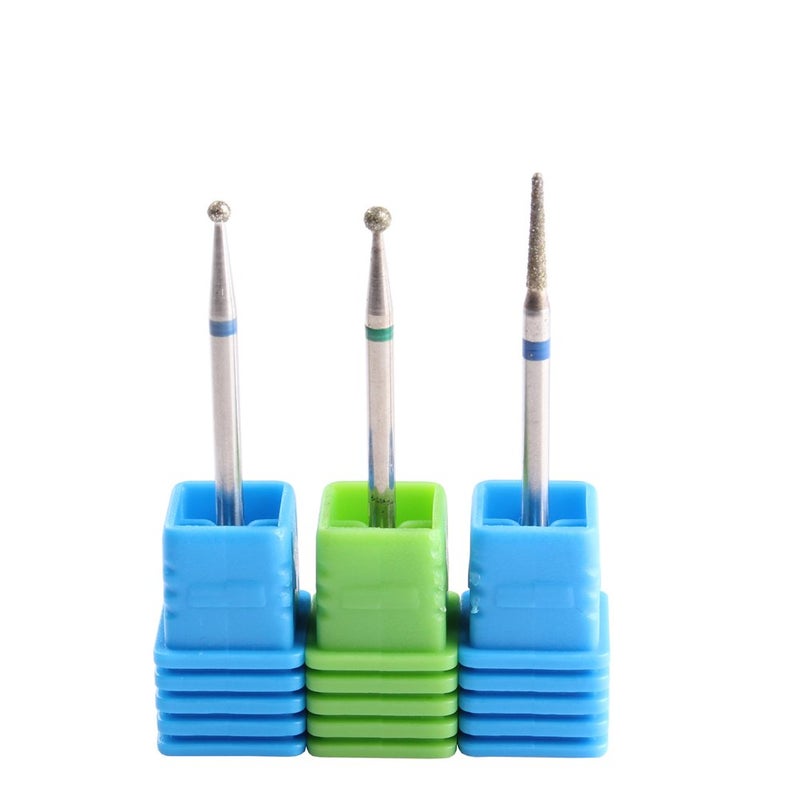 MZCMSL 3PCS Cuticle Clean Carbide Nail Drill Bit Diamond Rotary Burrs Electric Nail File for Manicure Pedicure Tools - Image 1