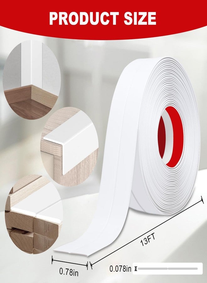 DGSL Peel and Stick Molding Strip, 0.78 in x 13 Ft Wall Corner Protectors Crown Molding Peel and Stick Strip, Self Adhesive Molding for Walls Edge Corner Ceiling, White - Image 2
