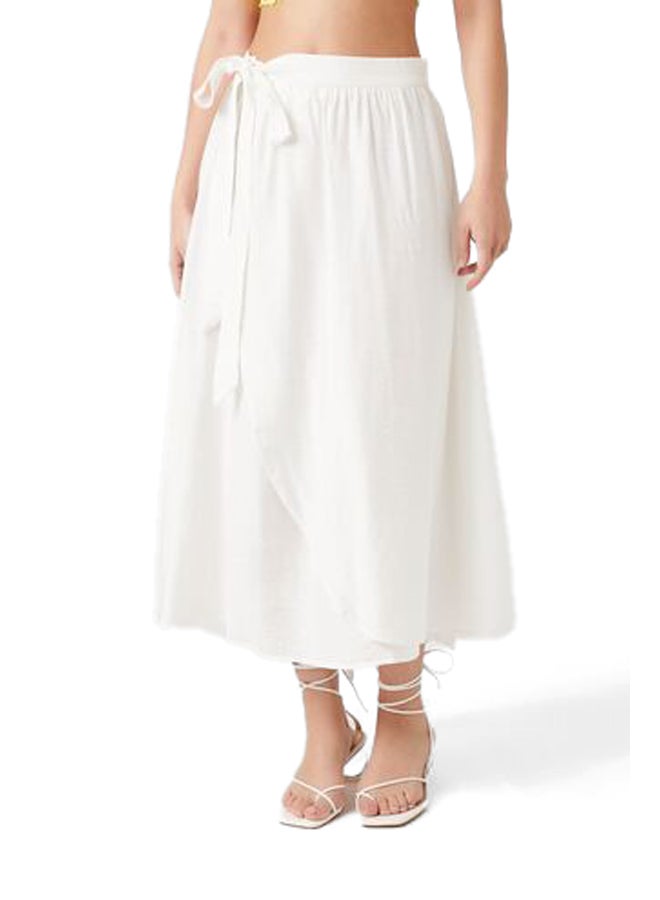FOREVER 21 Tie-Front Midi Skirt - Image 1