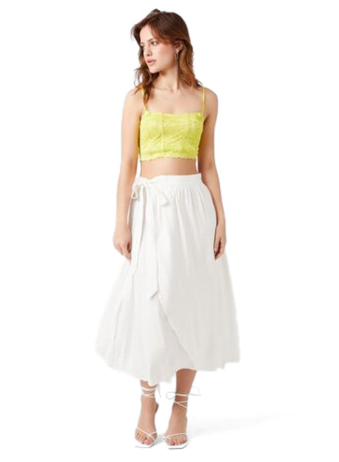 FOREVER 21 Tie-Front Midi Skirt - Image 5