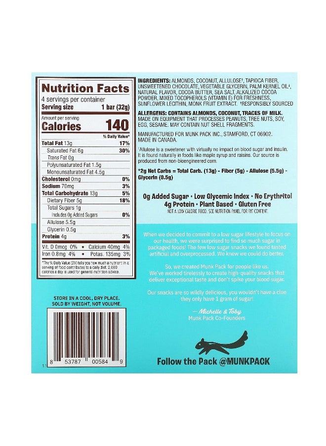 Munk Pack Munk Pack, Chewy Granola Bar, Coconut Chocolate Chip,  4 Bars, 1.12 oz (32 g) Each  - Image 2