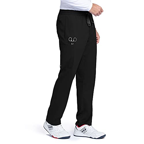 BARCO Grey’s Anatomy Classic Evan Scrub Pant for Men – Black, 5-Pocket Zip-Fly Scrub Bottoms with Natural Stretch, Soil Release Fabric, and Super-Soft Finish – Medium, Regular Fit - Image 1