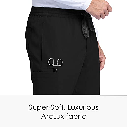 BARCO Grey’s Anatomy Classic Evan Scrub Pant for Men – Black, 5-Pocket Zip-Fly Scrub Bottoms with Natural Stretch, Soil Release Fabric, and Super-Soft Finish – Medium, Regular Fit - Image 4