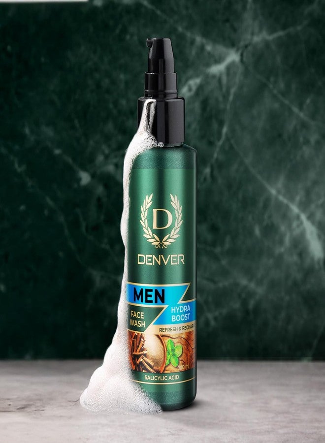DENVER Hydra Boost Face Wash - 100 ML | Acne Control Face Wash For Men | Fights Acne and Pollution | All Skin Type - Image 2