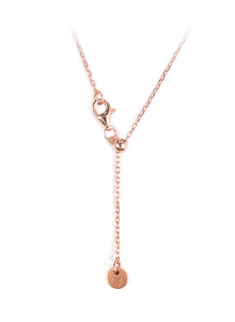 AWNL - Women's Y Design Pendant Necklace Lily of the Valley Floral Charm with 925 Sterling Silver and CZ Diamonds Gift for Women Wife Girlfriend - Image 1