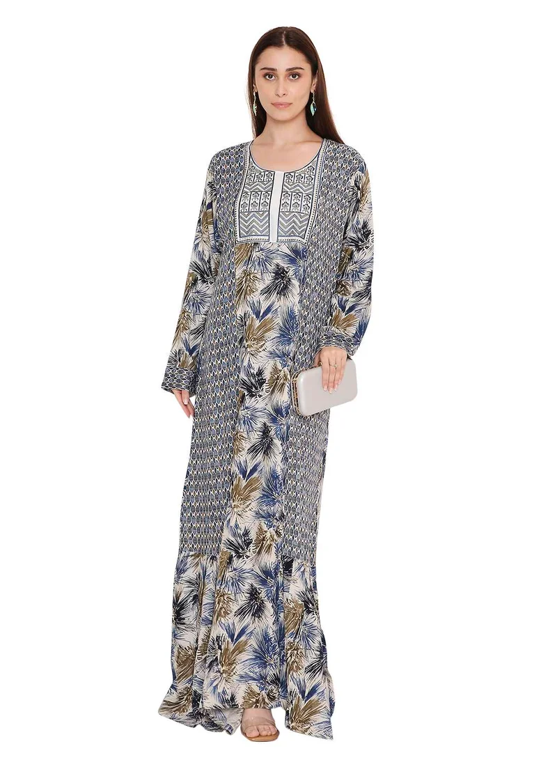 HANA & SARA elegant and unique style long arabic kaftan jalabia dress