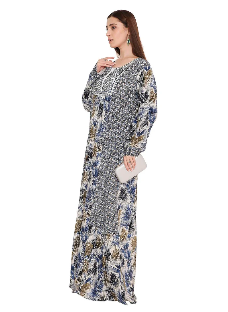 HANA & SARA elegant and unique style long arabic kaftan jalabia dress