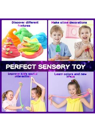Confetti Slime Making Kit - DIY Slime Kit with Clear Glue, Color Dyes & Glitter Decorations, Complete Slime Craft Set for Kids Ages 6+ - view 3